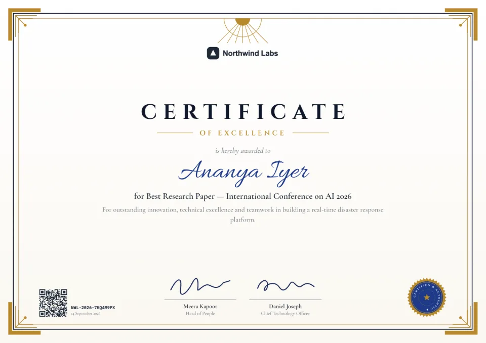 Art Deco certificate template