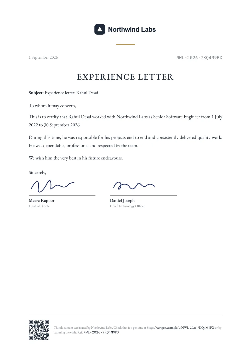 Paper letter template